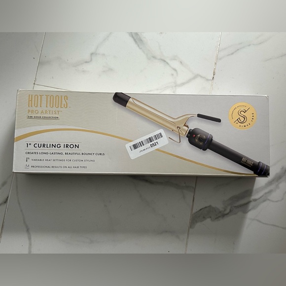 Hot Tools Pro Artist 24K Gold Collection Curling Iron New
